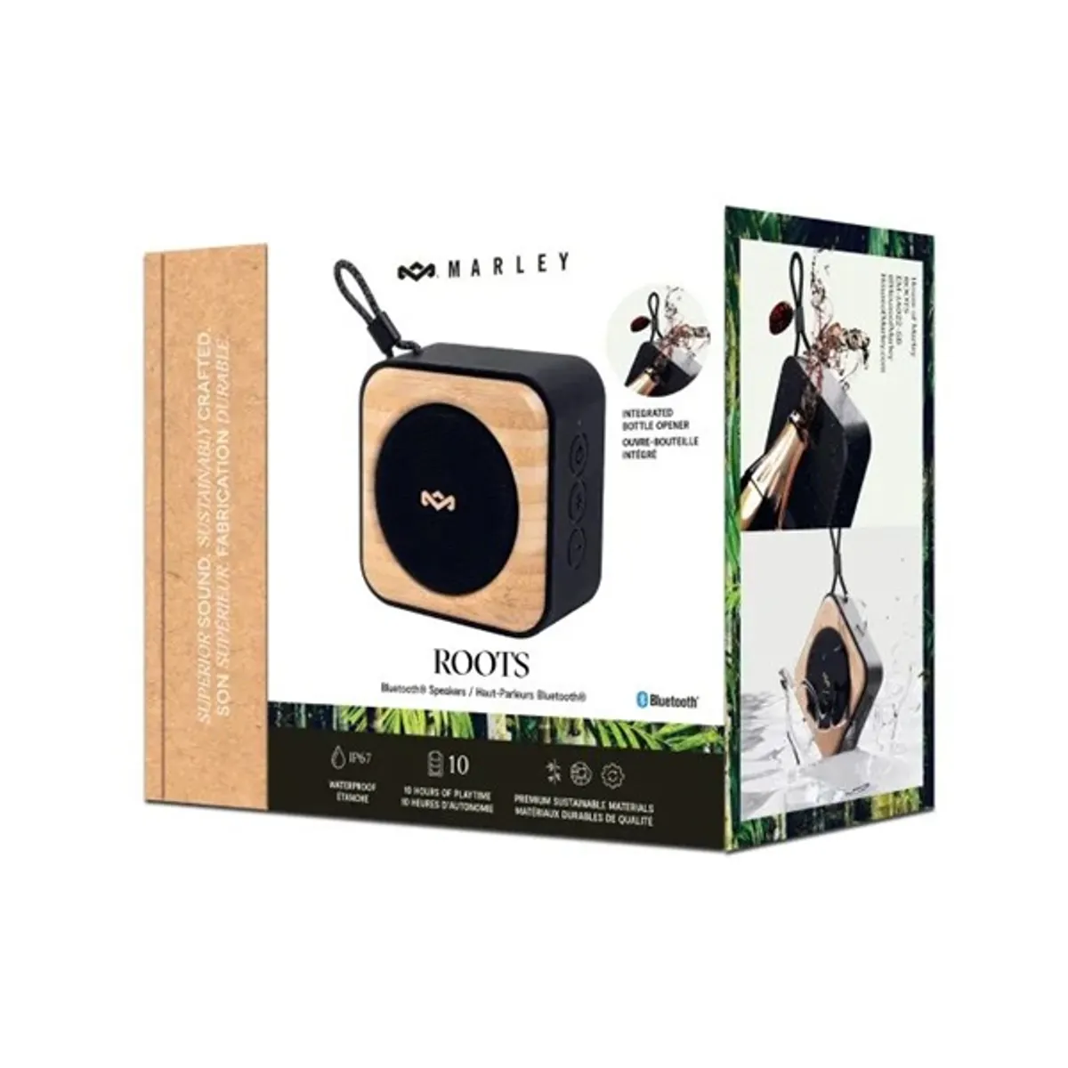 Marley EM-JA022-SB Roots Bluetooth hangszóró Fekete, 14 óra, IP67, hordozható, vezeték nélküli #8
