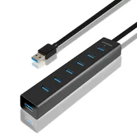 AXAGON HUE-SA7BP 7 portos USB 3.0 töltő hub 2A töltés minden porton USB Battery Charging 1.2
