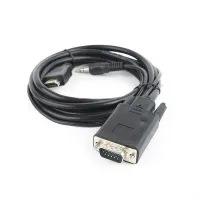 GEMBIRD A-HDMI-VGA-03-10 HDMI-VGA átalakító hangkimenettel 3 m fekete #2