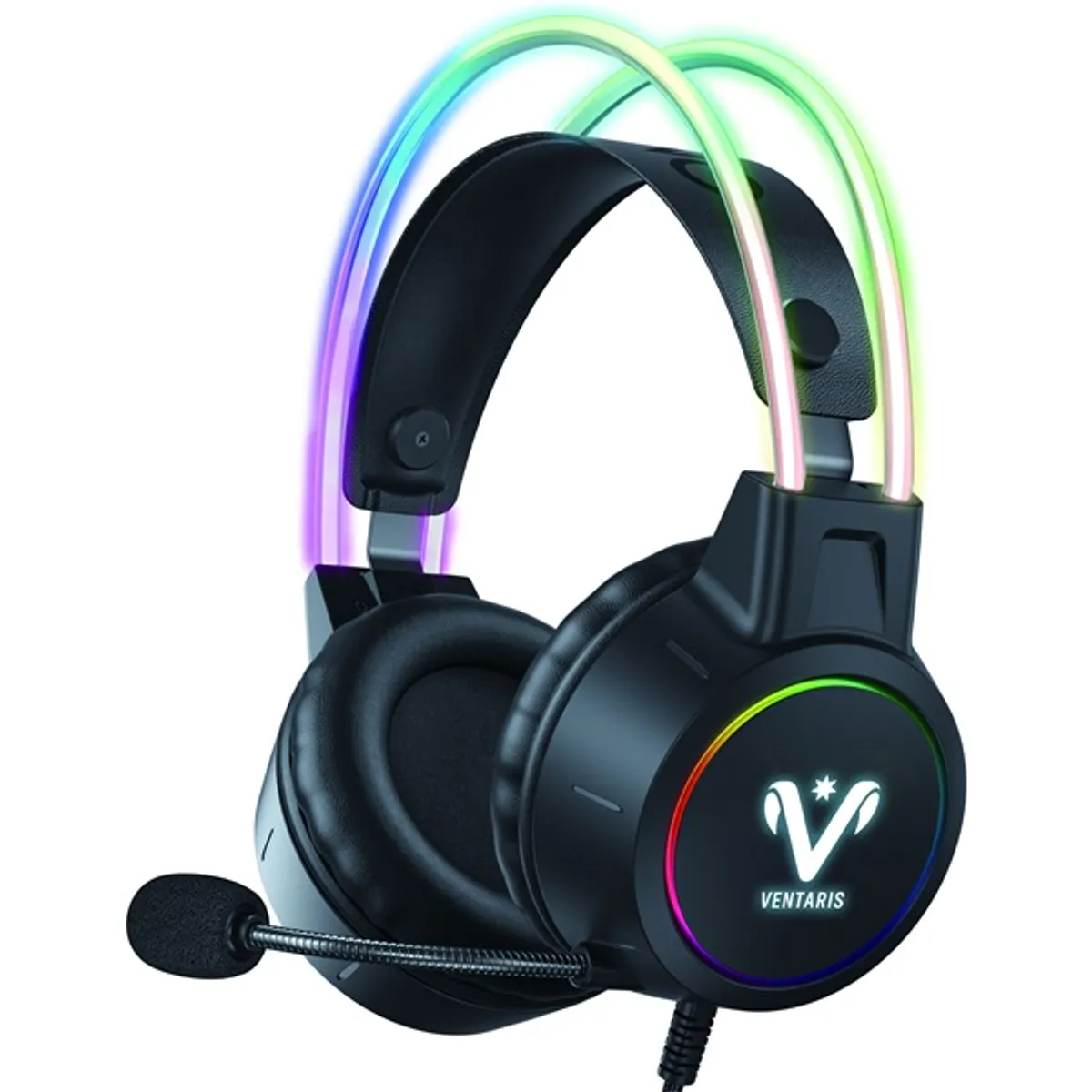 Ventaris GHO-152 vezetékes gamer headset 50 mm hangszóró 32 ohm 20-20 kHz 102 dB USB és 3,5 mm 200 cm balos mikrofon PC MAC Konzol #2