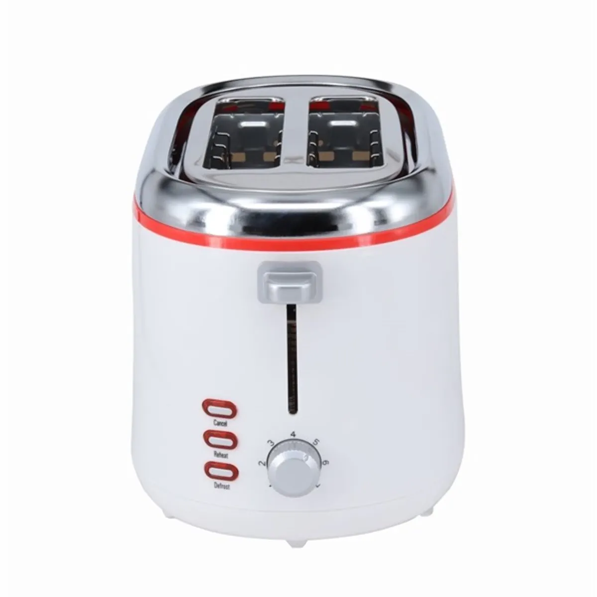 TOO TO-343-WR Kenyérpirító fehér 2 szelet 850 W 7 pirítási szint automatikus középre igazítás morzsatálca #2