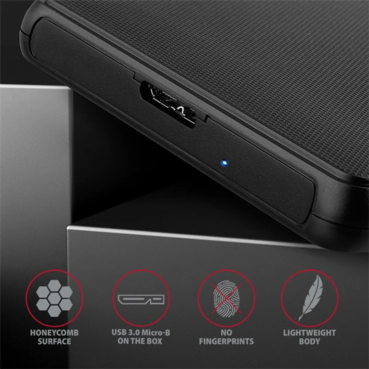 AXAGON EE25-SL Slide Box 2.5" külső HDD/SSD ház USB 3.2 Gen 1, SATA III 6 Gb/s #5