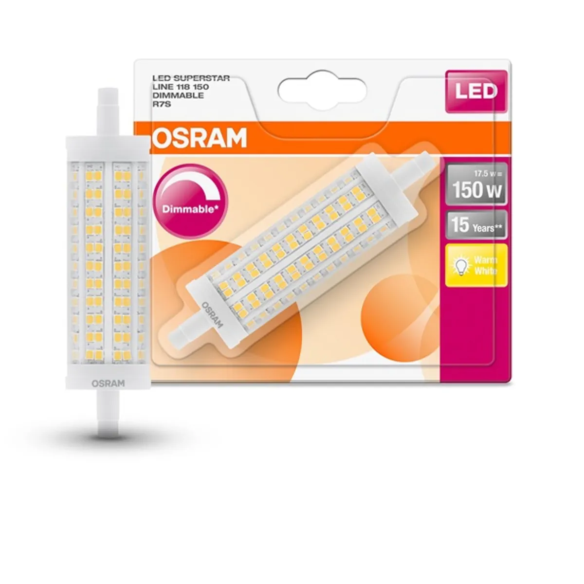 Ledvance 4058075271975 Fényforrás R7s led 18W 2452 lm 2700K Meleg fehér 360 #2