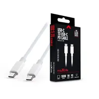 MAXLIFE TF-0181 1 m 100W USB-C USB-C fehér adat- és töltőkábel