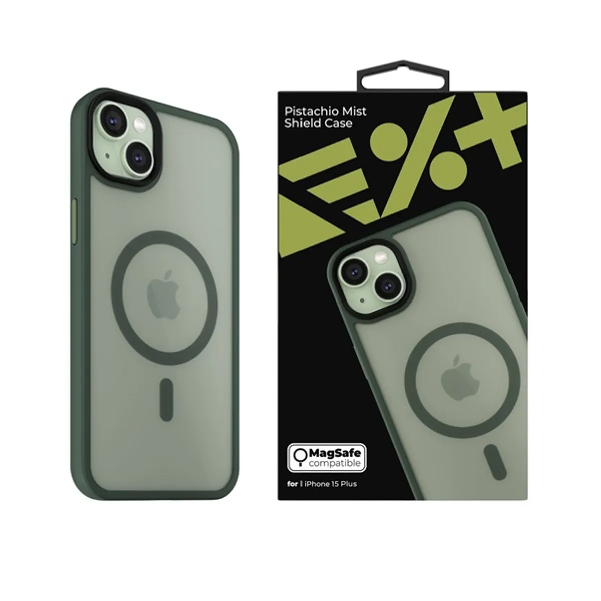 NextOne IPH-15PLUS-MAGSF-MISTCASE-PTC MistCase hátlap Szilikon zöld iPhone 15 Plus MagSafe kompatibilis 6,7" #1