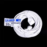 IRIS electric IEEC-20M-16A-230V hosszabbító fehér 20 m schuko