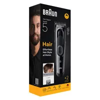 Braun 10AS490174 HC 5510 hajvágó 3-24 mm memóriazár, vezetékes és vezeték nélküli, 50 perc üzemidő, acél penge, mosható #8