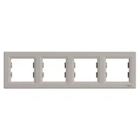 Schneider EPH5800469 Asfora négyes keret vízszintes bronz ABS 296x83x9 mm IP20
