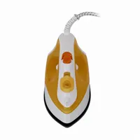 TOO IR-121-Y gőzölős vasaló fehér-sárga Teflon talp 180 ml tartály 1400 W gőzlövet funkció 7-18 g per perc #5