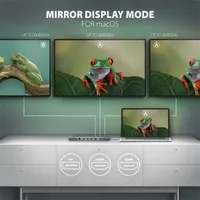AXAGON HMC-4KX3 usb-c 5gbps triple 4k display 11in1 hub táp nélküli 2x hdmi 1x dp 3x usb-a gigabit lan sd-microsd #5