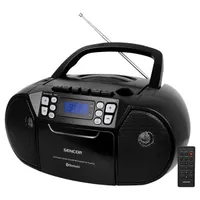 Sencor 35050782 SPT 3907 B fekete boombox Bluetooth USB CD FM
