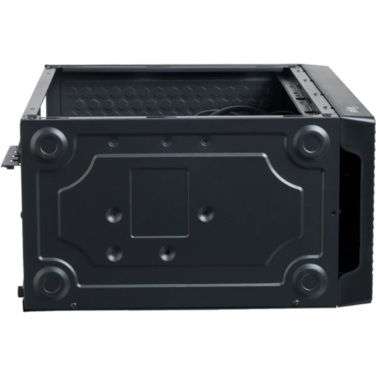 AKYGA AK35BK Micro ATX ház fekete 310x350x175 mm, 2x 3,5" belső hely, 3 ventilátor, USB 2.0 előlapi, mikrofon és fejhallgató, táp nélküli #8