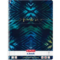 Herlitz 50044153 Batik Fearless A4 80 lap kockás spirálfüzet mintás
