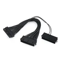 GEMBIRD CC-PSU24-01 ATX 24-pin belső tápkábel F-M 30 cm fekete #2