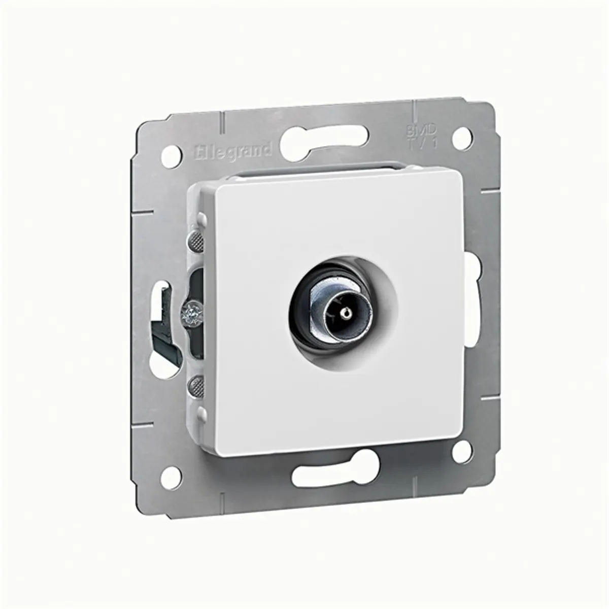 Legrand 773678 Cariva fehér tv aljzat végzáró 1,5dB #1