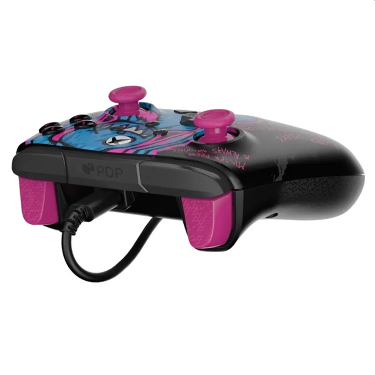 PDP 049-023-CDMP Rematch Glow kontroller fekete vezetékes 11 gomb PC Xbox One Xbox Series kompatibilis sötétben világít 250 cm #9