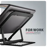 AXAGON STND-LAB állvány 10-17.3" notebookokhoz, 8 pozíció, magasság 91-150 mm, max 20 kg, fekete #5
