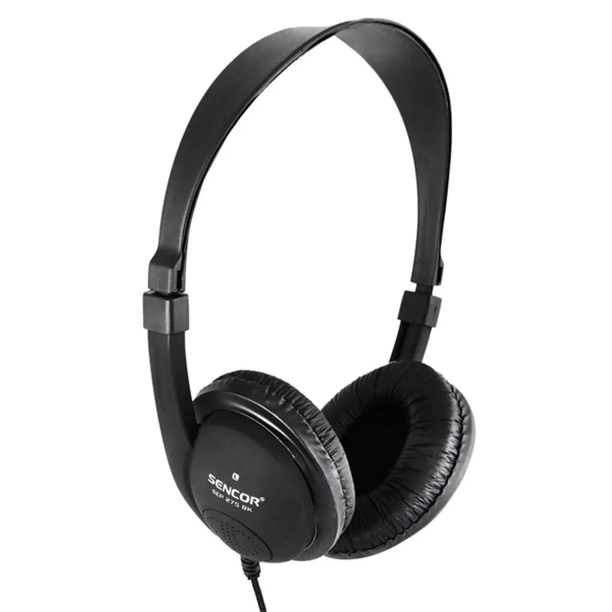 Sencor 35048782 SEP 275 2.0 fejhallgató, 40 mm hangszóró, 32 ohm, 106 dB, 20-20000 Hz, kábelhossz 220 cm, 3,5 mm jack, fekete #1
