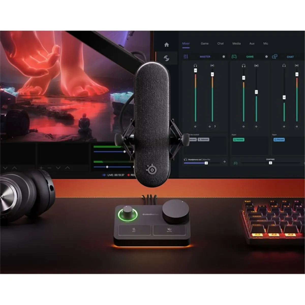 SteelSeries 61597 Alias Pro XLR mikrofon #6