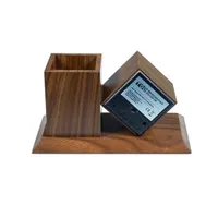 TOO PHC-330-DB digitális óra írószertartóval sötétbarna 17x8.5x8 cm 3xAAA USB kábel #2