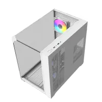 Raidmax I620TWF i620 fehér ATX acél műanyag edzett üveg 1 3,5 HDD 2 2,5 SSD USB 3.0 Fejhallgató csatlakozó Mikrofon csatlakozó #4