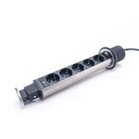 TOO PPS-311-5BR PPS-311 beépíthető 180 cm 5 db Schuko szürke fekete #5