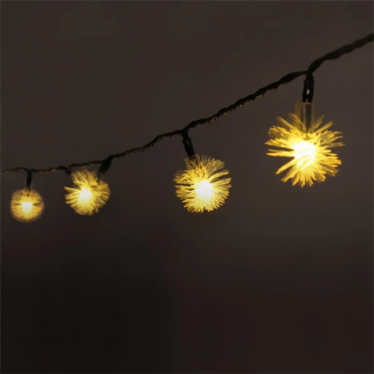Iris 315-07 zúzmara alakú fényfüzér napelemes 12m 100 led-es meleg fehér IPX3 #2