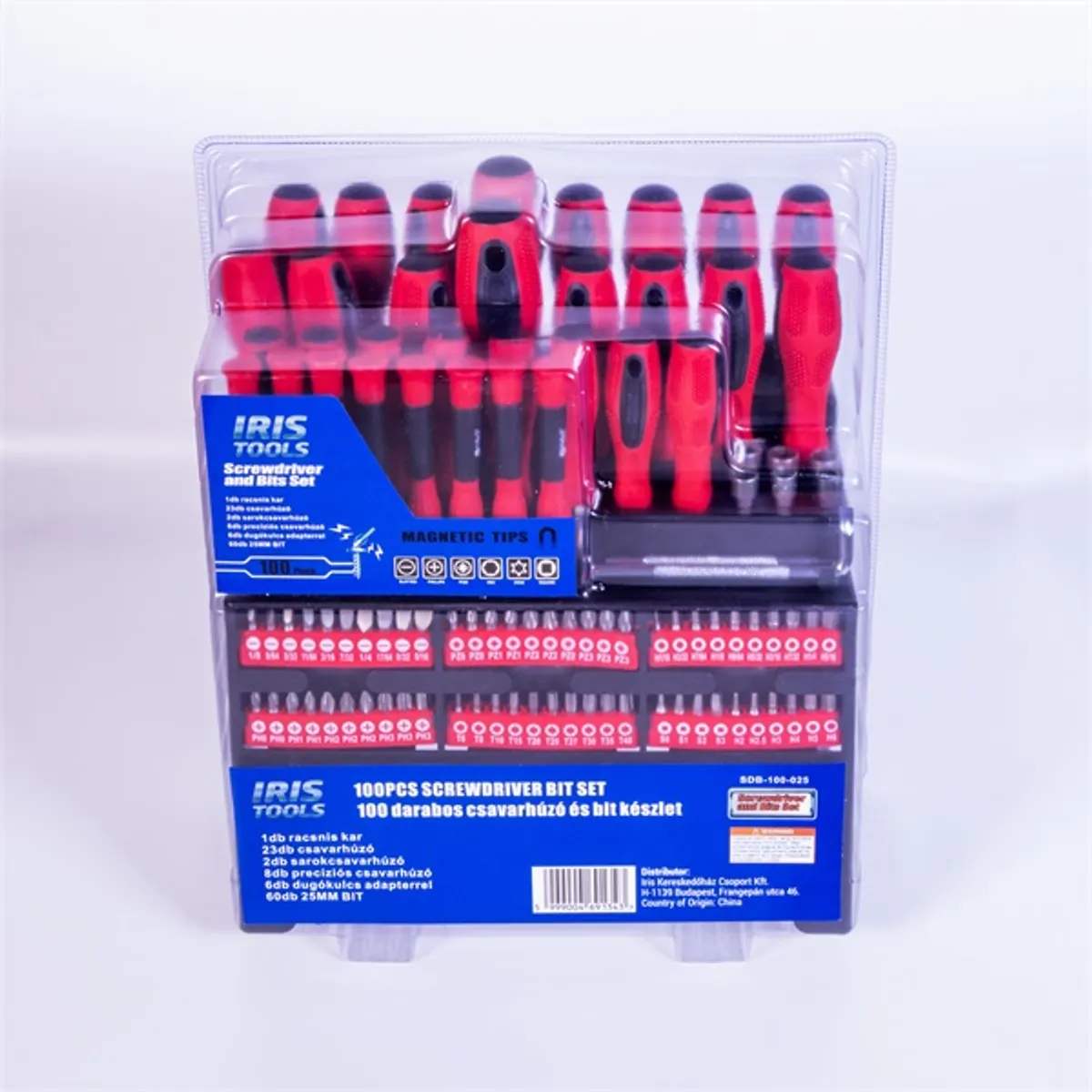 IRIS TOOLS SDB-100-025 100 darabos csavarhúzó és bit készlet #2