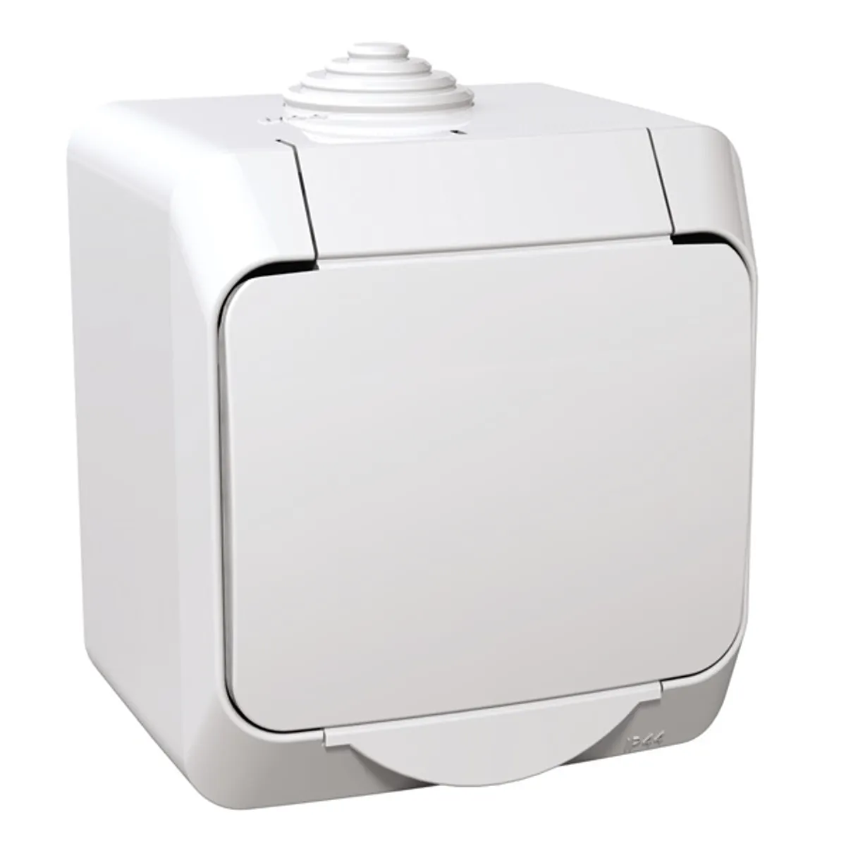 Schneider WDE000541 Cedar Plus 16A IP44 Gyermekvédelem Van Csavaros 2P-F csatlakozóaljzat Fehér #1