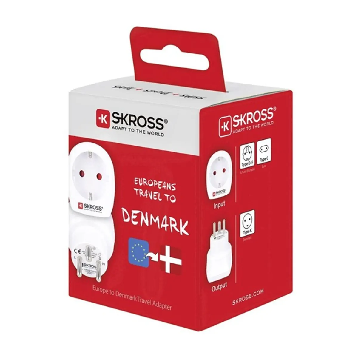 SKROSS 1.500232-E utazó adapter Dániába földelt #5