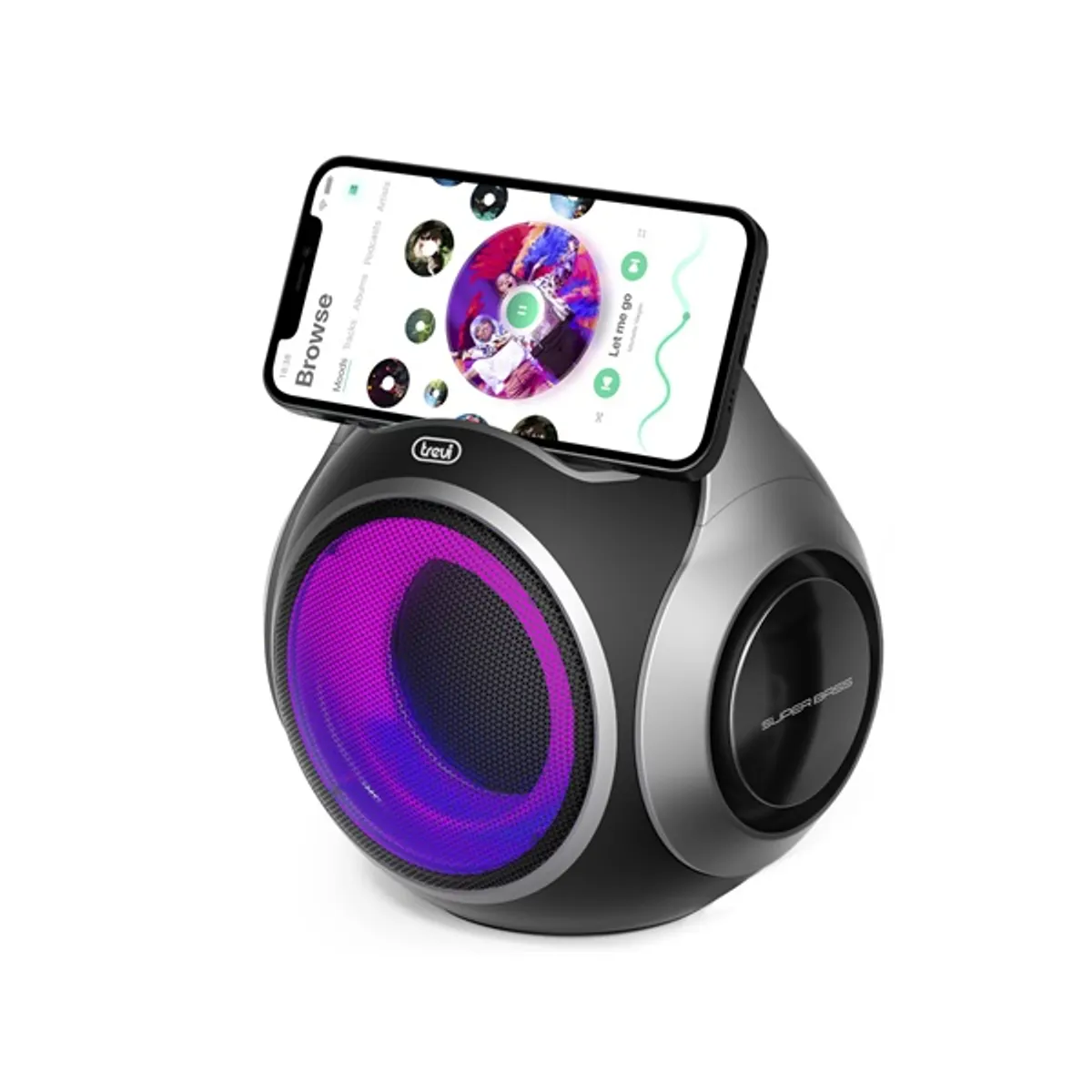 Trevi XR 8A202 FEKETE Bluetooth hangszóró 20 W IPX5 USB AUX microSD LED hordozható 2-utas #2