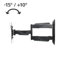 HAMA 00220828 fali konzol full motion 32"-65" acél fekete 35 kg 180° 15° VESA 75x75-400x400 #3