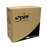Spire SPT1534B-U3 matx ház fekete táp nélküli usb 3.0 előlapi 1db 5,25 külső hely 1db 3,5 belső hely 2db 2,5 belső hely acél-műanyag #10
