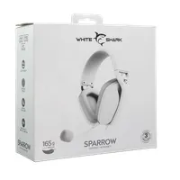 WHITE SHARK WS GH-2443W SPARROW-W fehér 200 cm 3,5mm PC MAC Konzol kompatibilis hangerő szabályzó balos 40 mm 32 ohm 20-20000 Hz -42 dB #8