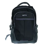 Act!ive SBP-045-BK SBP-045 fekete hátizsák laptop tablet rekesz oldalsó kulacs zseb párnázott hátrész vállpánt hordozó fogantyú #4