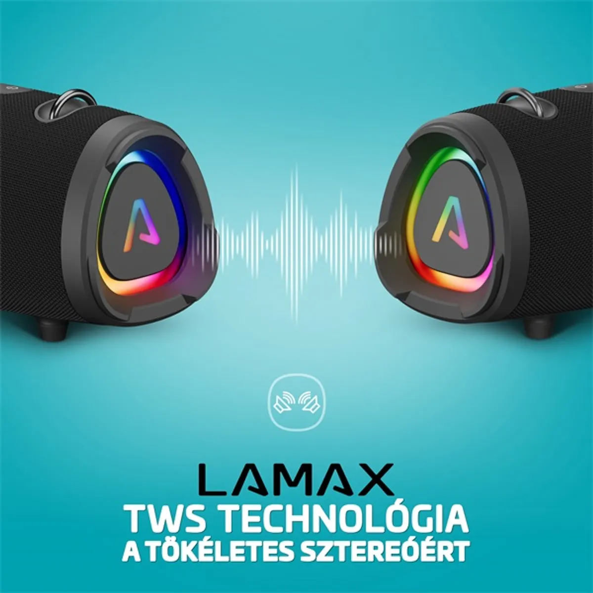 LAMAX LXWSMECL1NNBA Eclipse1 60,0 W ipx6 bluetooth usb-c micro sd fm rádió 9,5 óra #3