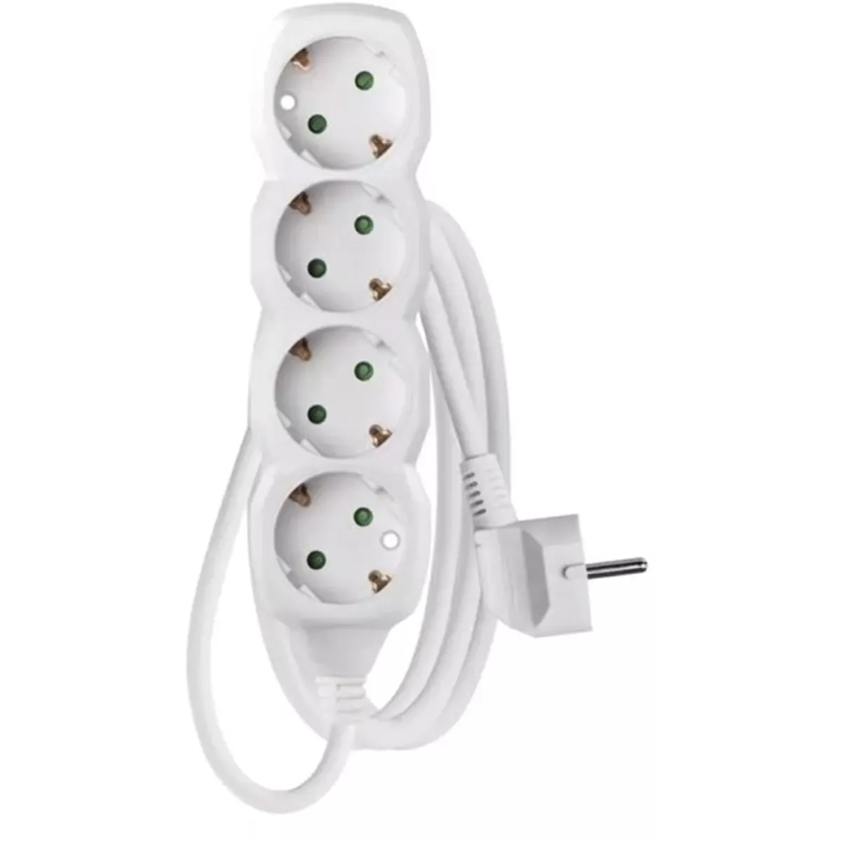 Emos P0421R 4 aljzatos hosszabbító 1,5 m fehér Schuko #1