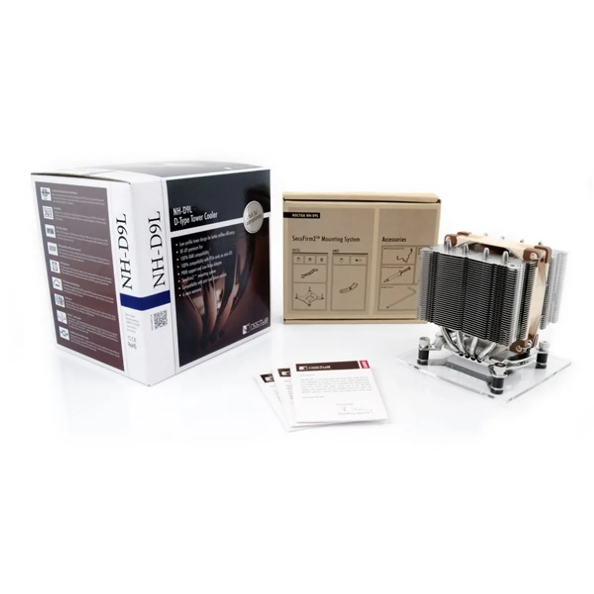 Noctua NH-D9L NH-D9L CPU léghűtés 110 mm magas 95x95 mm 90 mm ventilátor PWM SSO2 AM4 LGA1150 1151 1155 1156 1200 1700 AM5 LGA1851 #3