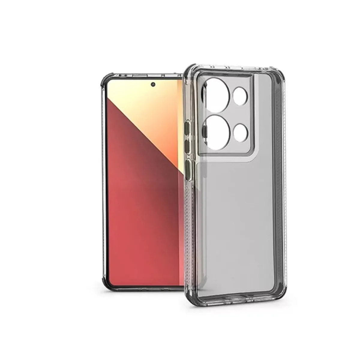 Haffner HF322976 Matrix kameravédős átlátszó szilikon hátlap Xiaomi Redmi Note 13 Pro 4G; Poco M6 Pro 4G #1