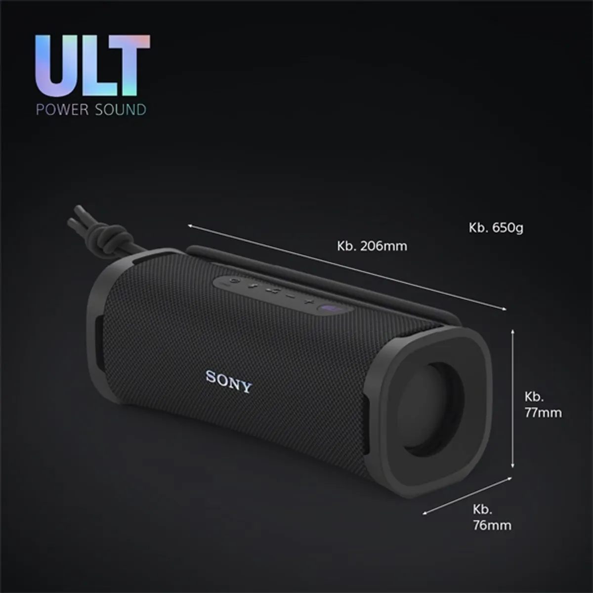 Sony SRSULT10B.CE7 ULT FIELD 1 fekete IP67, 30 W RMS, 2900 mAh #9