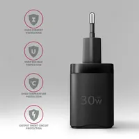 AXAGON ACU-PD30 PD3.0 és QC4 USB-C töltő 30W univerzális fekete #5