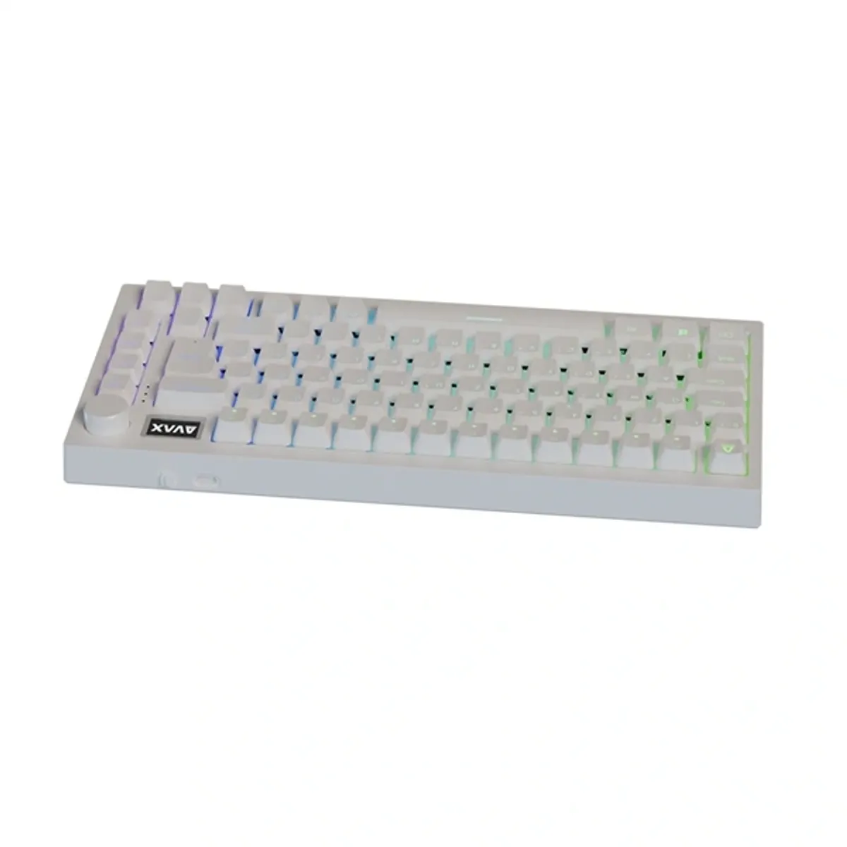 AVAX AVAX_GM02Y_PRO_WHITE GM02 PRO 75 százalék gasket mechanikus Gateron sárga rgb világítás magyar kiosztás három módú csatlakozás #4