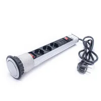 TOO PPS-307-3S ezüst beépíthető elosztó 3x Schuko 2x USB-A 180 cm IP20 #2