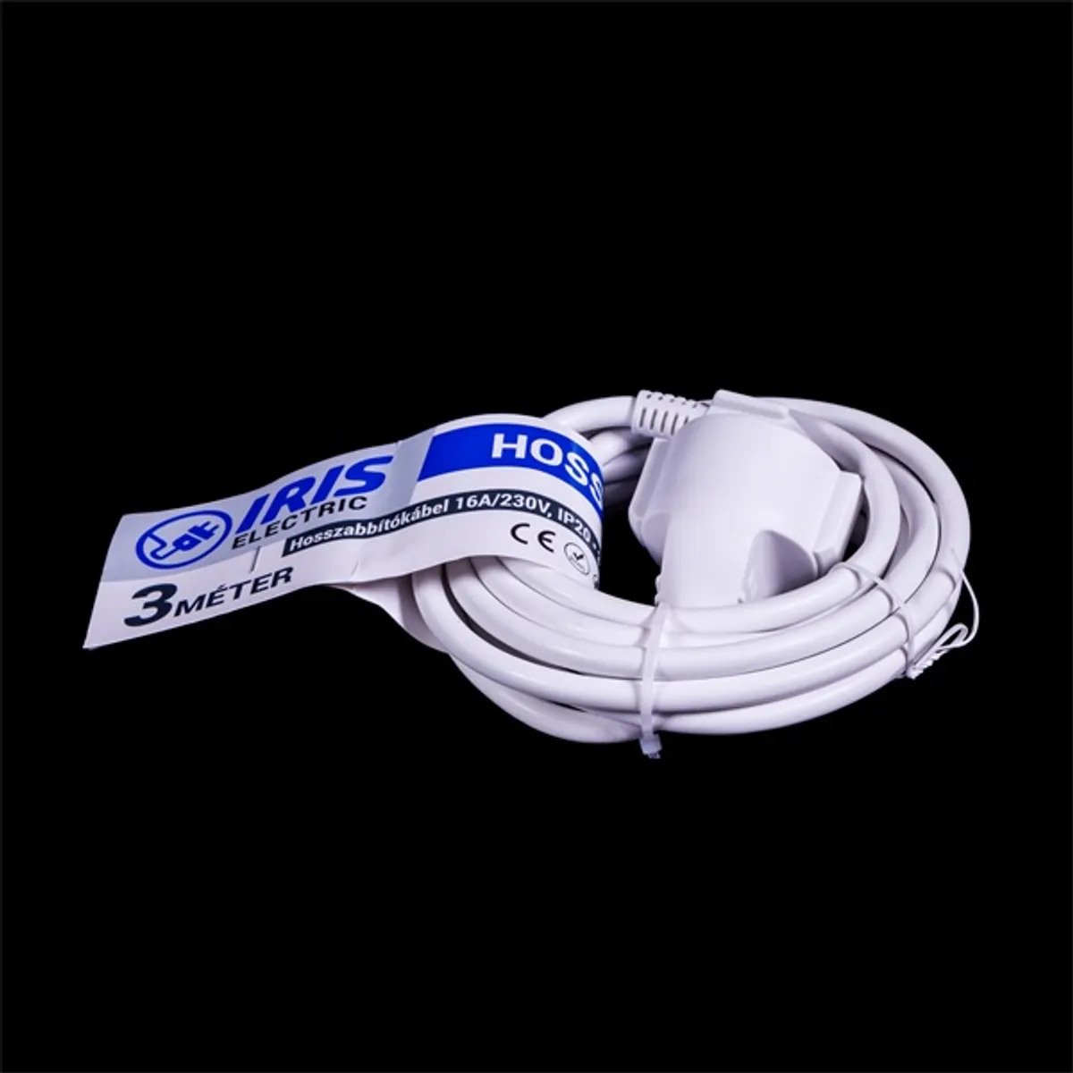 IRIS Electric IEEC-3M-16A/230V Hosszabbító 3 m Schuko fehér #3