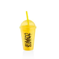 LUXPLASTIC L-00850 Sumer pohár szívószállal 450 ml #4