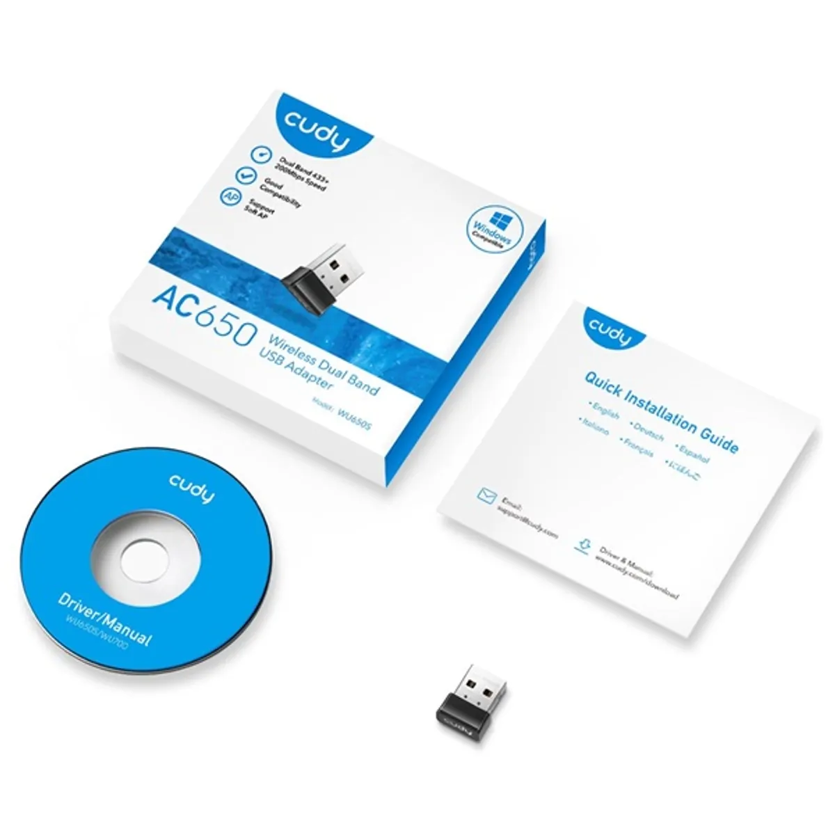 Cudy 00218102 Wu650 650Mbps AC USB adapter #5