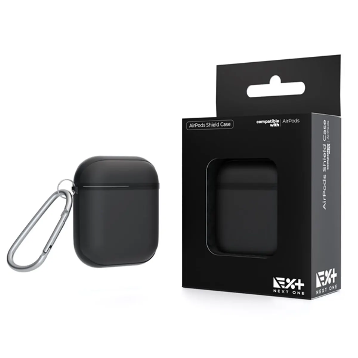 NextOne AP-TPU-BLK AirPods tok fekete kompatibilis Apple AirPods 1. és 2. gen #1