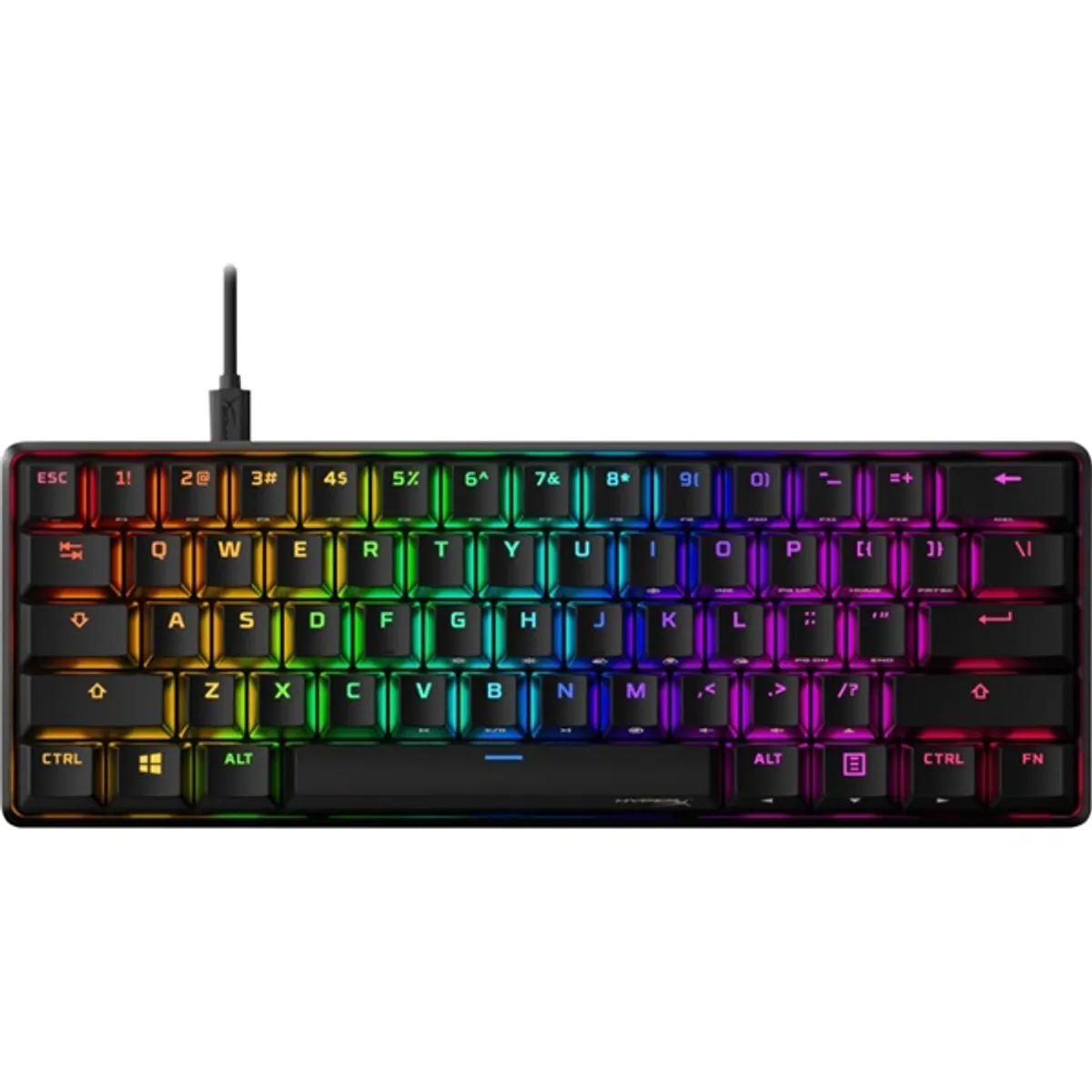 Hewlett Packard 4P5N4AA#ABA HyperX Alloy Origins 60 mechanikus RGB US kiosztás 1,8 m leválasztható USB-kábel alumínium dőlésszög állítható 3 profil #1