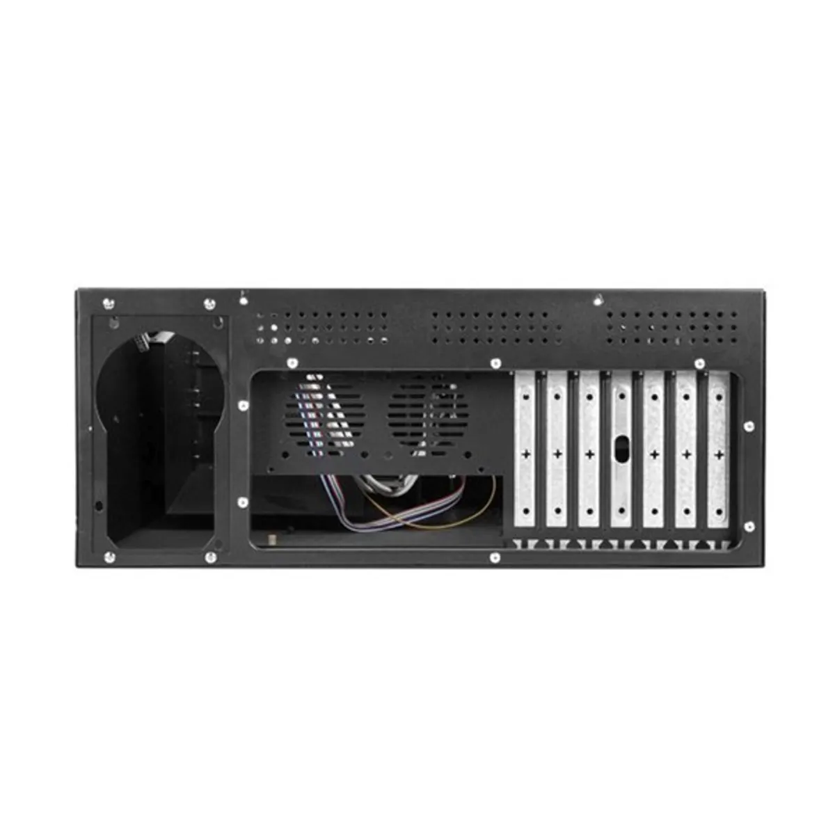 LANBERG SC01-4504-08B rack szerverház ATX 4U fekete acél 19\" 7 PCI, 6x 3,5\" belső, 1x 3,5\" külső, 3x 5,25\" külső #2