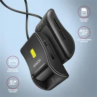 Axagon CRE-SM3SD okos kártyaolvasó microSD, SD, Smart Card, SIM, USB 2.0 #2